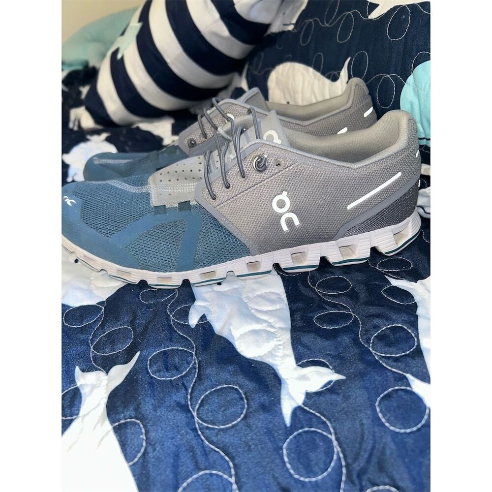 On Cloud 5 Women's Running Shoes Blue and Gray Size 10 Lightweight Sneakers - Picture 4 of 10